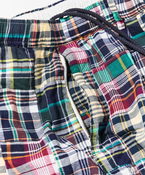 パンツ NAUTICA/ノーティカ パッチワーク マドラスチェック ワーク イージーショーツ メンズ_15