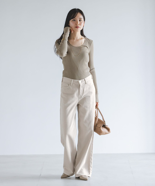 NEEDBY heritage（ニードバイヘリテージ） ワイドパンツ ジーンズ