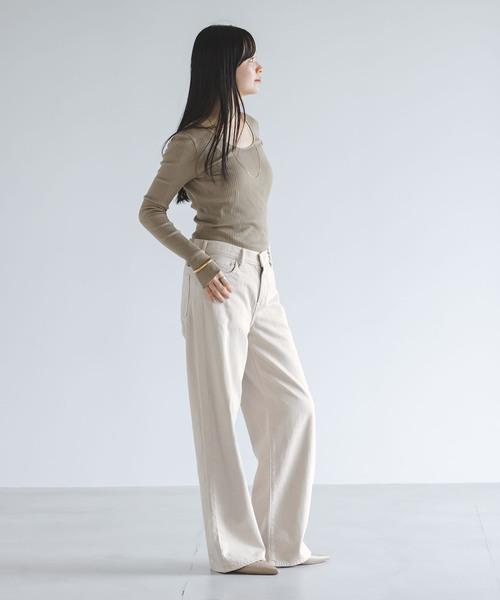NEEDBY heritage（ニードバイヘリテージ） ワイドパンツ ジーンズ