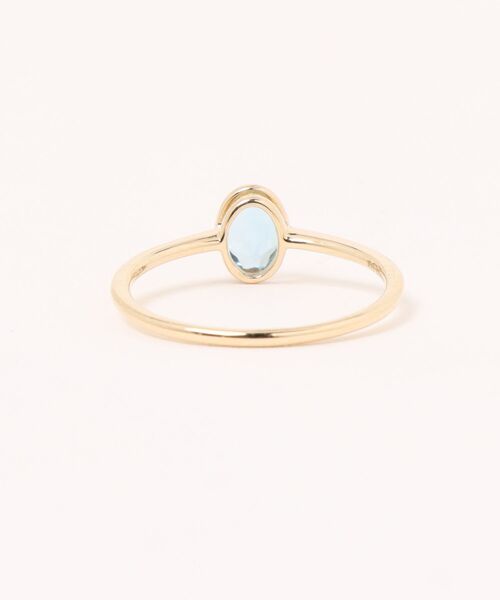 指輪 リング K10YG　Mermaid Stone　アクアマリン　リング レディース メンズの画像