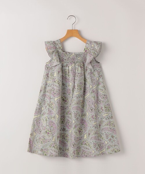 SHIPS - 衣裳 KIDS:80〜90珊 / リバティ ノースリーブ 衣裳 キッズ 小わっぱ服 うしろ帯 ワンピース、チュニック-ベビー、キッズ、マタニティ