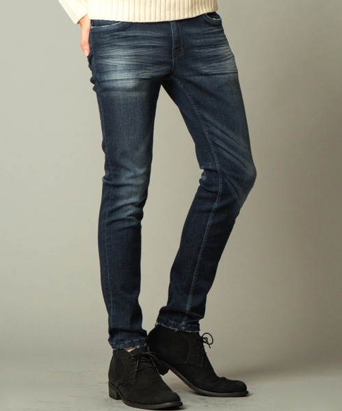 「London Denim」 スキニーデニムパンツ MEDIUM ブルー系その他2 メンズ_画像4