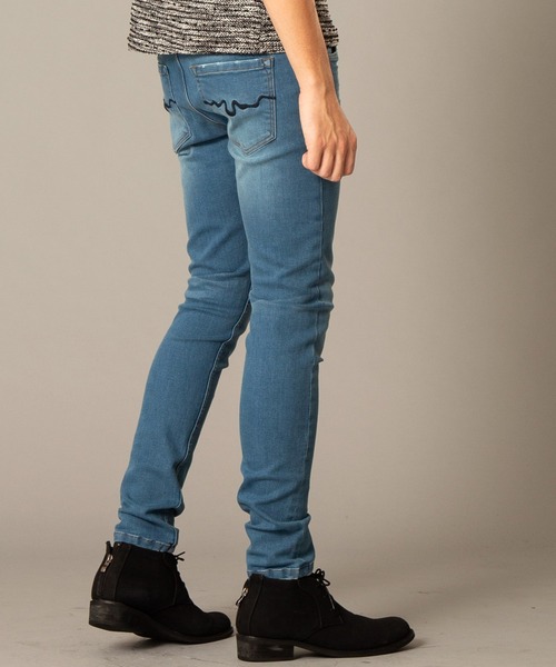 「London Denim」 スキニーデニムパンツ MEDIUM ブルー系その他2 メンズ_画像8