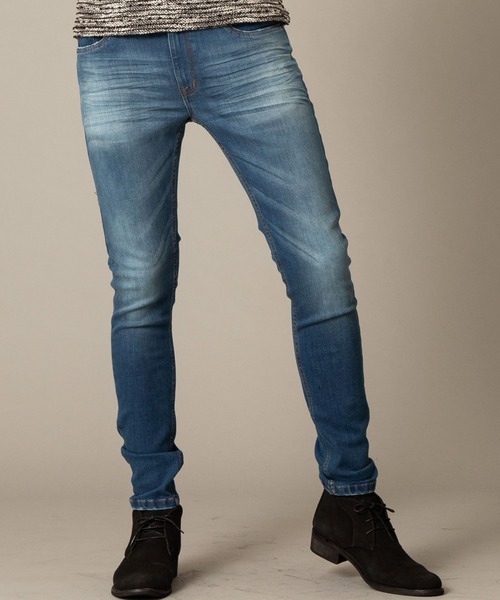 「London Denim」 スキニーデニムパンツ MEDIUM ブルー系その他2 メンズ_画像9