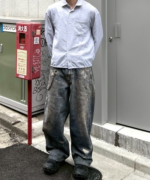 Chikashitsu+（チカシツプラス） ワイドパンツ ジーンズ 「Chikashitsu 