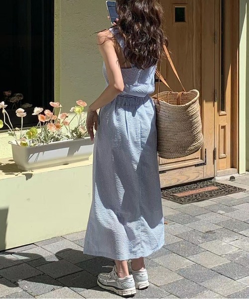 「MAISON DE THERESE」 セットアップ L ブルー レディース_画像5