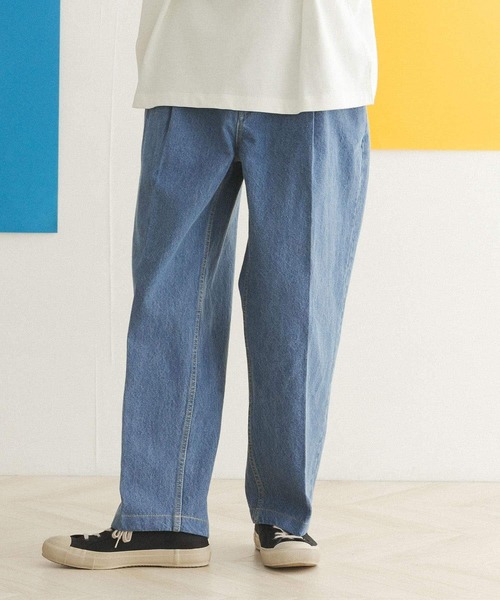 「FORK&SPOON」 デニムパンツ 4 ネイビー レディース_画像4
