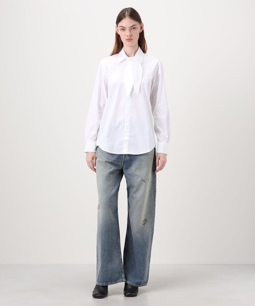 ブラウス シャツ BOURRIENNE CITADINE SHIRT ボウタイシャツ レディースの画像