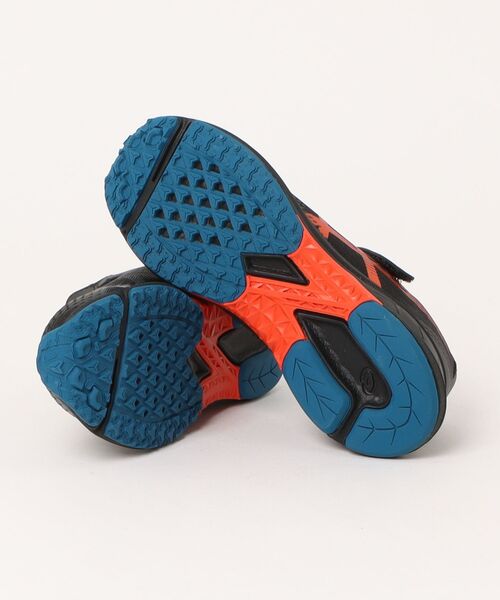 「ASICS」 「KIDS」ローカットスニーカー 21.5cm ブラック×レッド キッズ_画像3