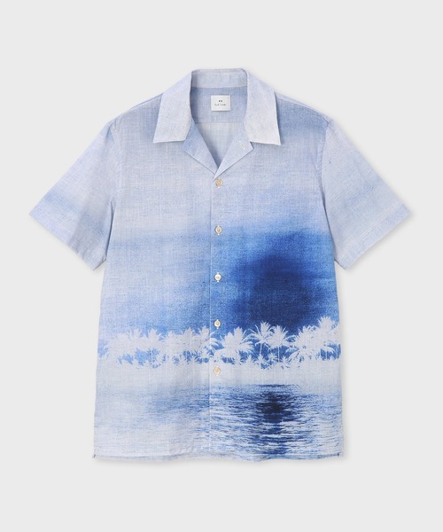 PS Paul Smith シャツ Sunset Palms” オープンカラーシャツ / 162310
