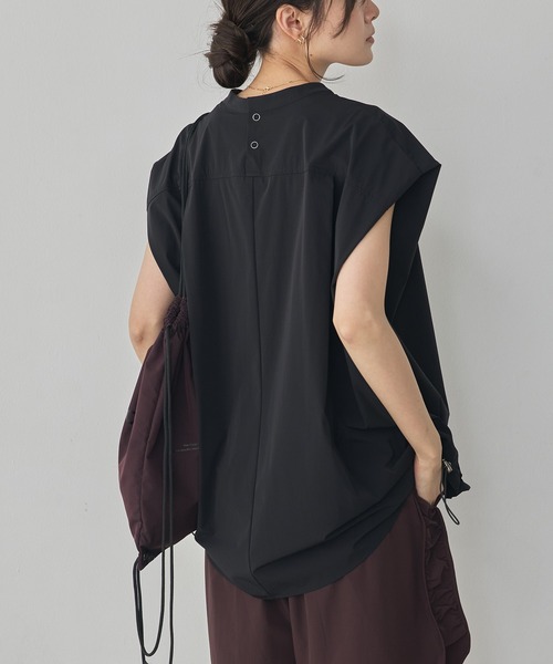 hunch（ハンチ） tシャツ 「接触冷感」ノースリーブ ドロストトップス