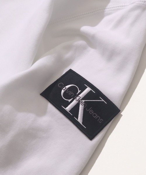 「Calvin Klein Jeans」 プルオーバーパーカー M ホワイト メンズ_画像5