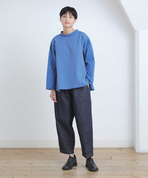 「Plantation」 長袖ブラウス M size ホワイト レディース_画像9