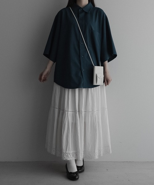 「remer」 半袖シャツ SMALL マスタード メンズ_画像4