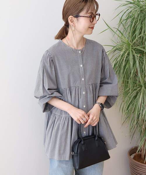 「AMERICAN HOLIC」 長袖ブラウス L オフホワイト レディース_画像3