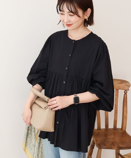 「AMERICAN HOLIC」 長袖ブラウス L オフホワイト レディース_画像8