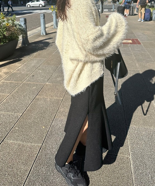「LAUIR」 キャミソールワンピース LARGE ライトブラウン レディース_画像6