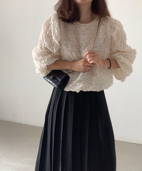「Leja」 長袖ブラウス FREE ベージュ レディース_画像3