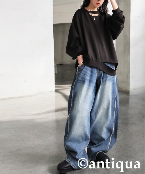 「antiqua」 「kyo」デニムパンツ L ブルー系その他 レディース_画像5