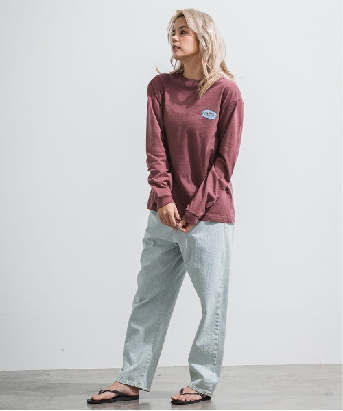 「OFFSHORE」 長袖Tシャツ L ブラウン メンズ_画像5