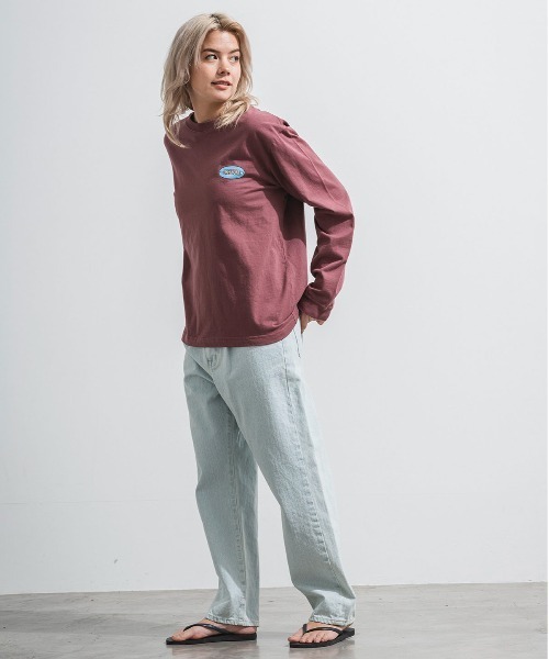 「OFFSHORE」 長袖Tシャツ L ブラウン メンズ_画像6