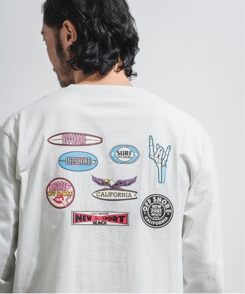 「OFFSHORE」 長袖Tシャツ L ブラウン メンズ_画像9