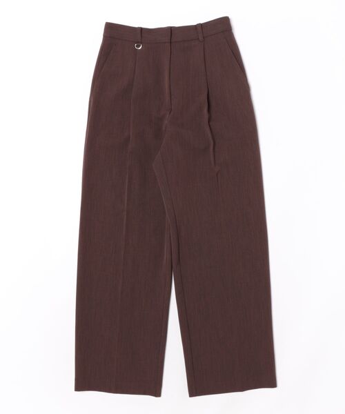 CLANE ブラウン ワイドパンツ CLANE（クラネ） ワイドパンツ パンツ CLANE/クラネ/2WAY TUCK
