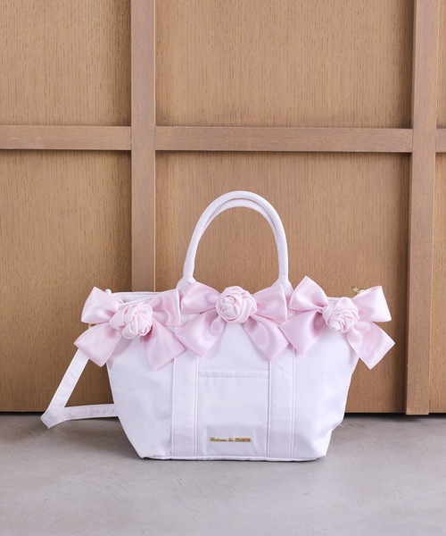 Maison de FLEUR（メゾンドフルール） トートバッグ ローズボリューム
