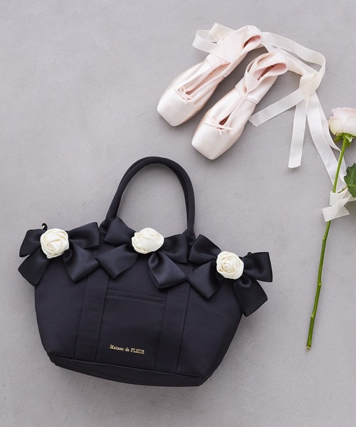 Maison de FLEUR（メゾンドフルール） トートバッグ ローズボリューム