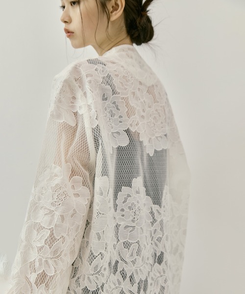 CLANE（クラネ） ジャケット テーラードジャケット FLOWER LACE WIDE