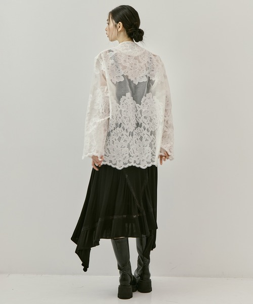 CLANE（クラネ） ジャケット テーラードジャケット FLOWER LACE WIDE