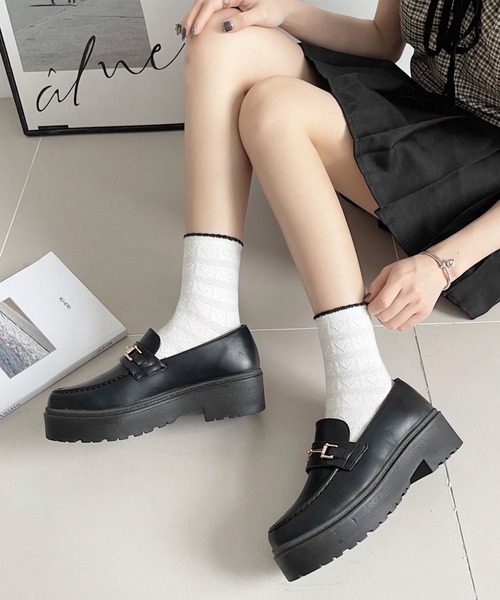 Shoes in Closet ローファー 超軽量厚底 プラットフォーム