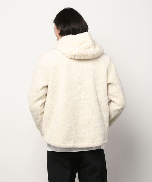 Bling Leads ブルゾン アウター もこもこ ボア ジップアップ スタンド