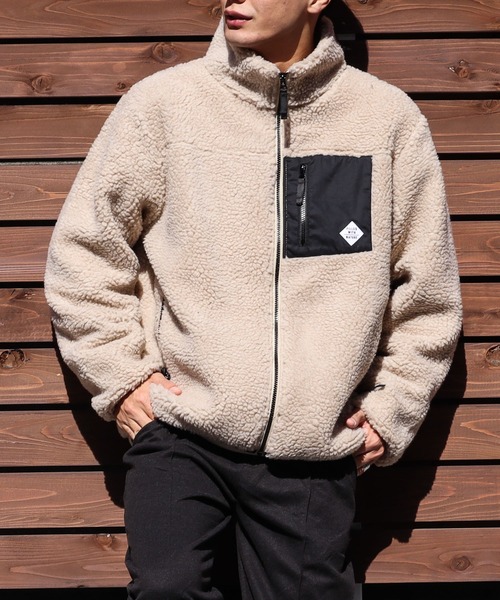 ブルゾン アウター ボアハイネックZIPブルゾン レディース メンズ