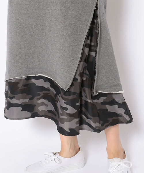 レイヤード ワンピース デニム カモフラージュワ Zozotown Paypayモール店 通販 Paypayモール Layered Style Denim Camouflage