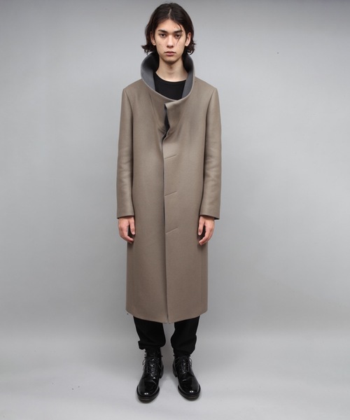 チェスターコート コート STAND COLLAR COAT メンズの画像