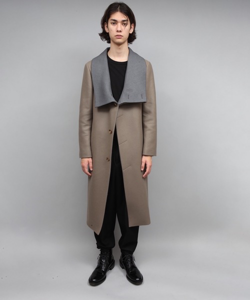 チェスターコート コート STAND COLLAR COAT メンズの画像