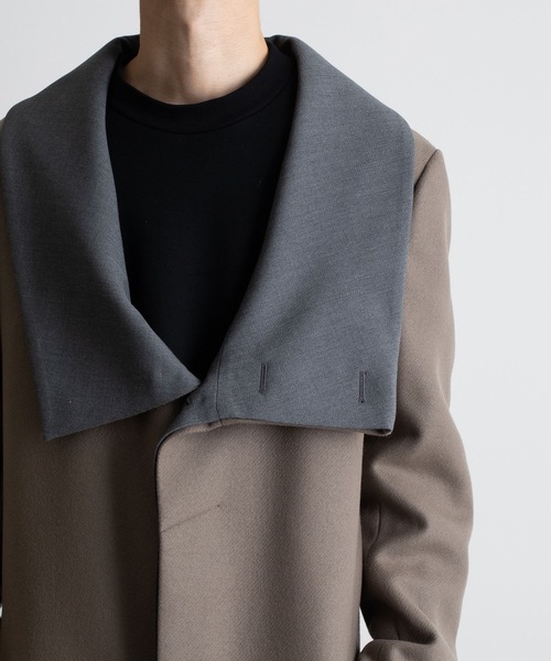 チェスターコート コート STAND COLLAR COAT メンズの画像
