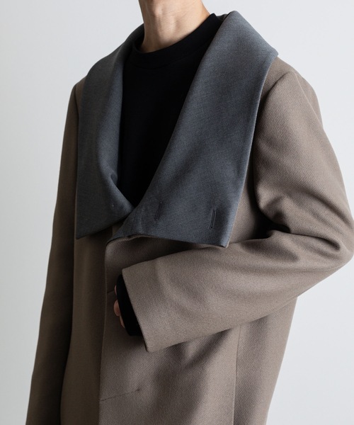 チェスターコート コート STAND COLLAR COAT メンズの画像