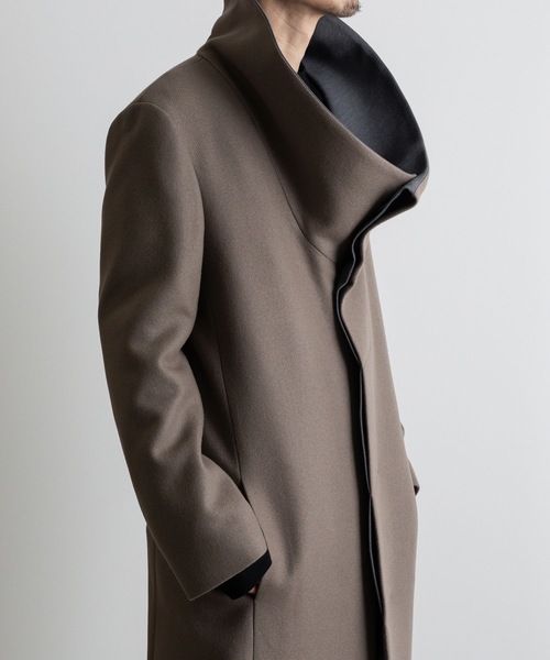 チェスターコート コート STAND COLLAR COAT メンズの画像