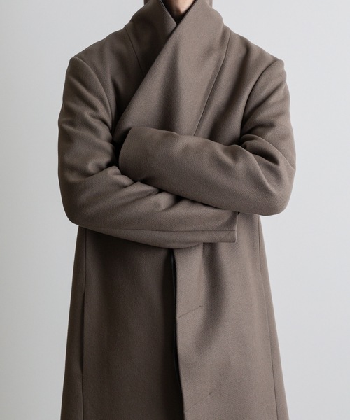 チェスターコート コート STAND COLLAR COAT メンズの画像