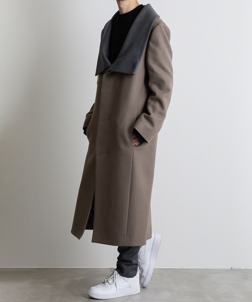チェスターコート コート STAND COLLAR COAT メンズの画像