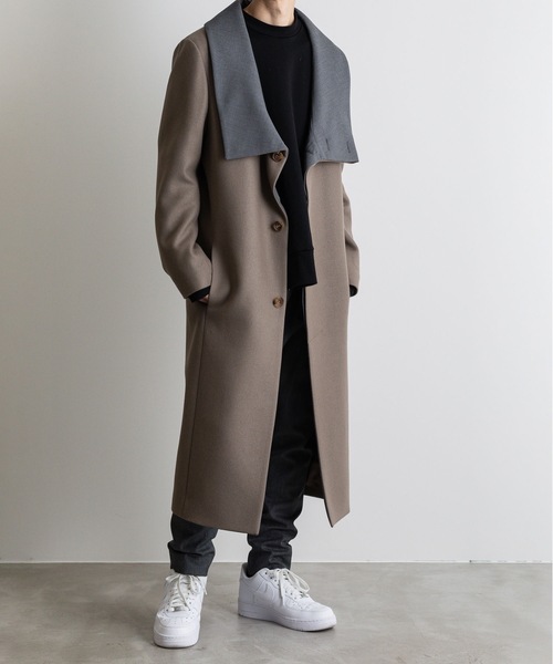 チェスターコート コート STAND COLLAR COAT メンズの画像
