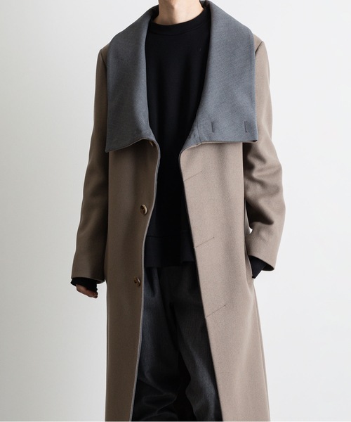 チェスターコート コート STAND COLLAR COAT メンズの画像