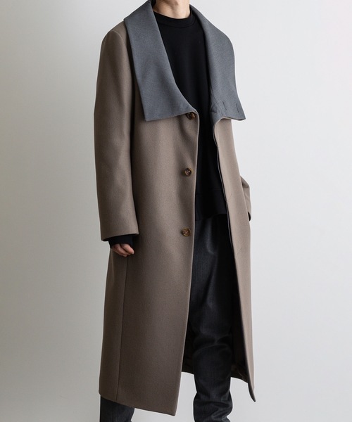 チェスターコート コート STAND COLLAR COAT メンズの画像