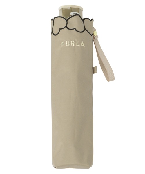 FURLA 晴雨兼用 高性能 新品 一級遮光 FURLA 折りたたみ傘 一級遮光 晴雨兼用折りたたみ日傘 ”ハート