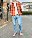 ジーンズ カットデニムジョガーパンツ テーパー...の詳細画像5