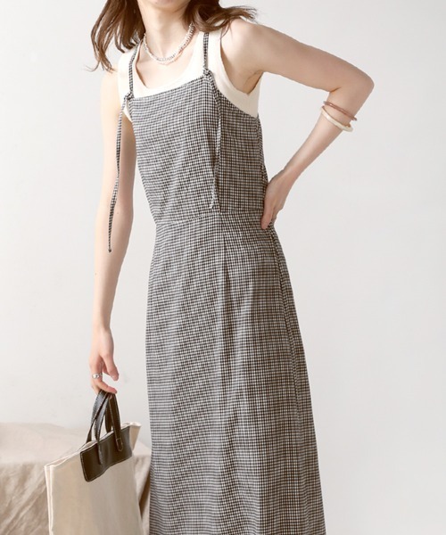 ワンピース ギンガムチェックキャミワンピース Zozotown Paypayモール店 通販 Paypayモール