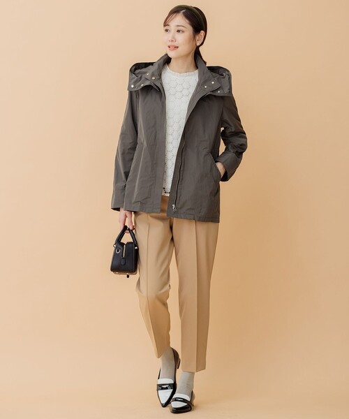 組曲（KUMIKYOKU） コート アウター 「洗える」ライトフーディ