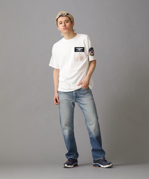 AVIREX Tシャツ　7.62mm弾跡 AVIREX tシャツ TOP GUN PATCH ＆ PRINT T-SHIRT / トップガン パッチ